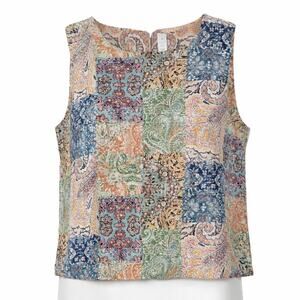 Rachel Zoe Reversible Linen Tank Top | XL | NWT Resort-2 in 1 blouse